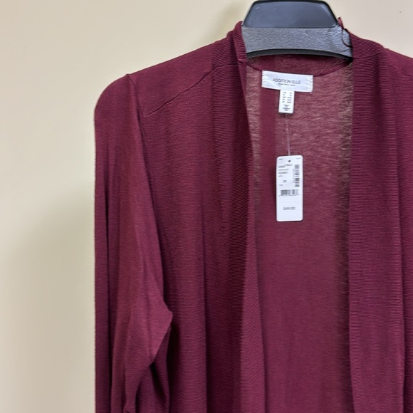 Plus size Addition Elle long burgundy sweater - Picture 3 of 8